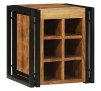 Vidaxl Rangement À Vin 34.5x35x39 Cm Bois Massif D'acacia