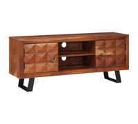 vidaXL Armoires & étagères de stockage des médias avec porte Marron 112 x 30 x 48 cm