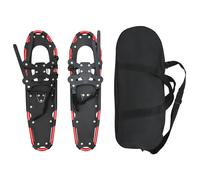 Vidaxl Raquettes À Neige 3 En 1 Avec Bâtons De Randonnée Rouge