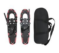Vidaxl Raquettes À Neige 3 En 1 Avec Bâtons De Randonnée Rouge