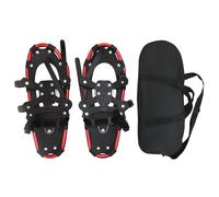 Vidaxl Raquettes À Neige 3 En 1 Avec Bâtons De Randonnée Rouge