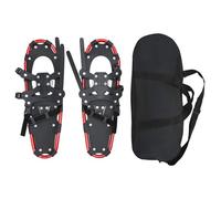 Vidaxl Raquettes À Neige 3 En 1 Avec Bâtons De Randonnée Rouge