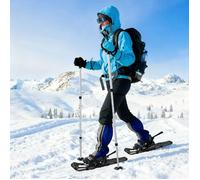 vidaXL Raquettes à Neige 3 en 1 - Noir 30 Pouces - Performance Optimal - Pour Randonneurs Expérimentés