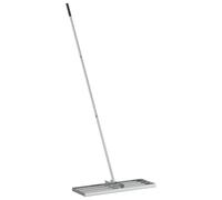 vidaXL Râteau de Jardin Argenté 75 x 25 x 200 cm Acier Inoxydable, Râteau de Jardin et terrasse pour Feuilles, paillage, Super résistant, léger, Outil de Jardin, Entretien extérieur