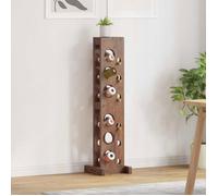 VIDAXL Râtelier à bouteilles en bois d'acajou massif Marron 20x25x100 cm