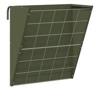vidaXL Râtelier à Foin Suspendu Vert Olive 61 x 33 x 66 cm, Jardin et terrasse, Style Moderne pour Un extérieur Durable, détente et Plaisir avec des matériaux écolo