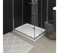 vidaXL Receveur de Douche avec Picots Bac de Douche Base de Douche Salle de Bain Maison Intérieur Anti-rouille Anti-humidité 148896 Blanc G