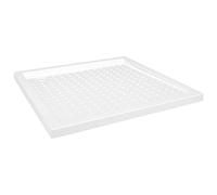 vidaXL Receveur de Douche avec Picots Bac de Douche Base de Douche Salle de Bain Maison Intérieur Anti-Rouille Anti-humidité Blanc 80x80x4 cm ABS