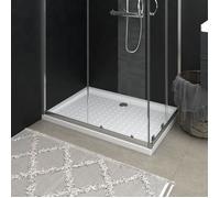 vidaXL Receveur de douche avec picots – ABS blanc 70x100x4 cm anti-rouille anti-humidité