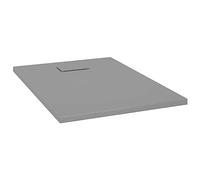 vidaXL Receveur de Douche Base de Douche Bac de Douche Réceptacle de Douche Salle de Bain Toilette Salle d’Eau Maison Intérieur SMC Gris 100x70 cm