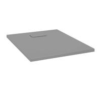 vidaXL Receveur de Douche Base de Douche Bac de Douche Réceptacle de Douche Salle de Bain Toilette Salle d’Eau Maison Intérieur SMC Gris 90x70 cm