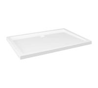 vidaXL Receveur de Douche Base de Douche Bac de Douche Salle de Bain Toilette Salle d’Eau Maison Intérieur Rectangulaire ABS Blanc 80x110 cm