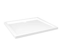 vidaXL Receveur de Douche Base de Douche Bac de Douche Salle de Bain Toilette Salle d’Eau Maison Intérieur Rectangulaire ABS Blanc 80x90 cm