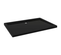 vidaXL Receveur de Douche Base de Douche Bac de Douche Salle de Bain Toilette Salle d’Eau Maison Intérieur Rectangulaire ABS Noir 70x100 cm