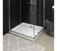 vidaXL Receveur de Douche Base de Douche Bac de Douche Salle de Bain Toilette Salle d’Eau Maison Intérieur Rectangulaire ABS 148908 Blanc G