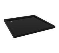 vidaXL Receveur de douche carré ABS Noir 90x90 cm