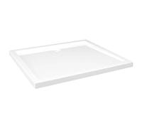 vidaXL Receveur de Douche Base de Douche Bac de Douche Salle de Bain Toilette Salle d’Eau Maison Intérieur Rectangulaire ABS Blanc 80x90 cm