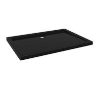 vidaXL Receveur de douche rectangulaire ABS Noir 80x110 cm