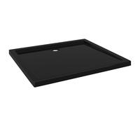 vidaXL Receveur de douche rectangulaire ABS Noir 80x90 cm