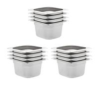 Vidaxl Récipients Gastronorm 12 Pcs Gn 1/6 100 Mm Acier Inoxydable