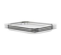 Vidaxl Récipients Gastronorm 4 Pcs Gn 1/1 20 Mm Acier Inoxydable
