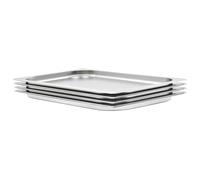 Vidaxl Récipients Gastronorm 4 Pcs Gn 1/1 20 Mm Acier Inoxydable