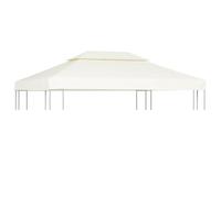 vidaXL Toile de rechange pour tonnelle – Patio/Terrasse – Blanc crème