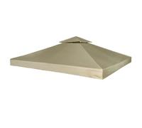 vidaXL Recouvrement de remplacement d'auvent 310 g/m² Beige 3x3 m 40875