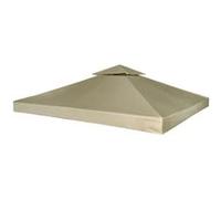 vidaXL Recouvrement de remplacement d'auvent 310 g/m² 3 x 3 m Beige 40875