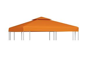 vidaXL Recouvrement de Remplacement d'auvent 310 g/m² Orange 3x3 m