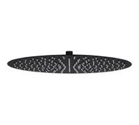Pomme de Douche Pluie Pulvérisateur Pommeau de Douche Tête de Douchette Accessoire de Salle de Bain Acier Inoxydable 40 cm Ronde Noir