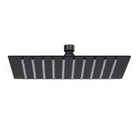 vidaXL Regendouchekop vierkant 20x20 cm roestvrij staal zwart147695 Noir G
