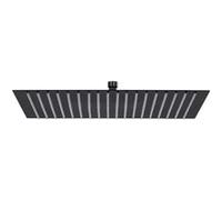 vidaXL Pomme de douche pluie Acier inoxydable 50x50 cm Carrée Noir