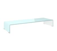 vidaXL Rehausse TV/moniteur verre vert 90x30x13 cm