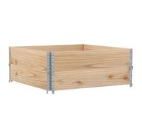 vidaXL Rehausses de palettes 2 pcs. 100x100 cm pin massif