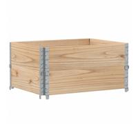 vidaXL Rehausses de palettes 2 pcs. 80x60 cm pin massif