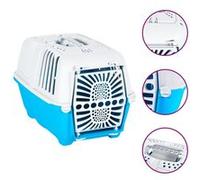 Vidaxl Transporteur Pour Animaux De Compagnie Blanc Et Bleu Pp