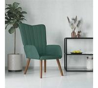 Vidaxl Chaise De Relaxation Vert Foncé Velours Vert