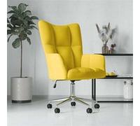 vidaXL Relaxstoel fluweel mosterdgeel328168 Jaune G