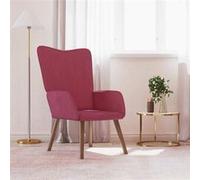 Vidaxl Chaise De Relaxation Rouge Bordeaux Velours Rouge