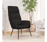 vidaXL Relaxstoel kunstsuÃde zwart341283 Noir G