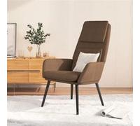 Vidaxl Chaise De Relaxation Marron Tissu Marron