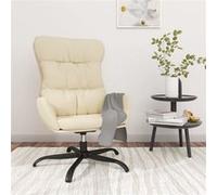 Relaxstoel stof crÃmekleurig341178