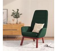 vidaXL Relaxstoel stof donkergoen341388 Vert G