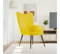 vidaXL Relaxstoel stof mosterdgeel327948 Jaune G