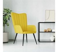Vidaxl Chaise De Relaxation Jaune Moutarde Velours Jaune