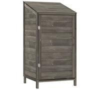 152180 vidaXL Remise de jardin Anthracite 55x52x112 cm Bois de sapin solide