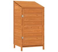 Vidaxl Remise De Jardin Marron 55x52x112 Cm Bois De Sapin Solide Marron