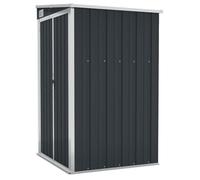 vidaXL Remise de Jardin Murale Hangar de Terrasse Abri de Jardin Maison de Stockage Meuble de Patio Extérieur Anthracite 118x100x178 cm Acier