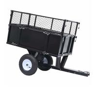 vidaXL Remorque basculante pour tondeuse de pelouse Charge de 150 kg